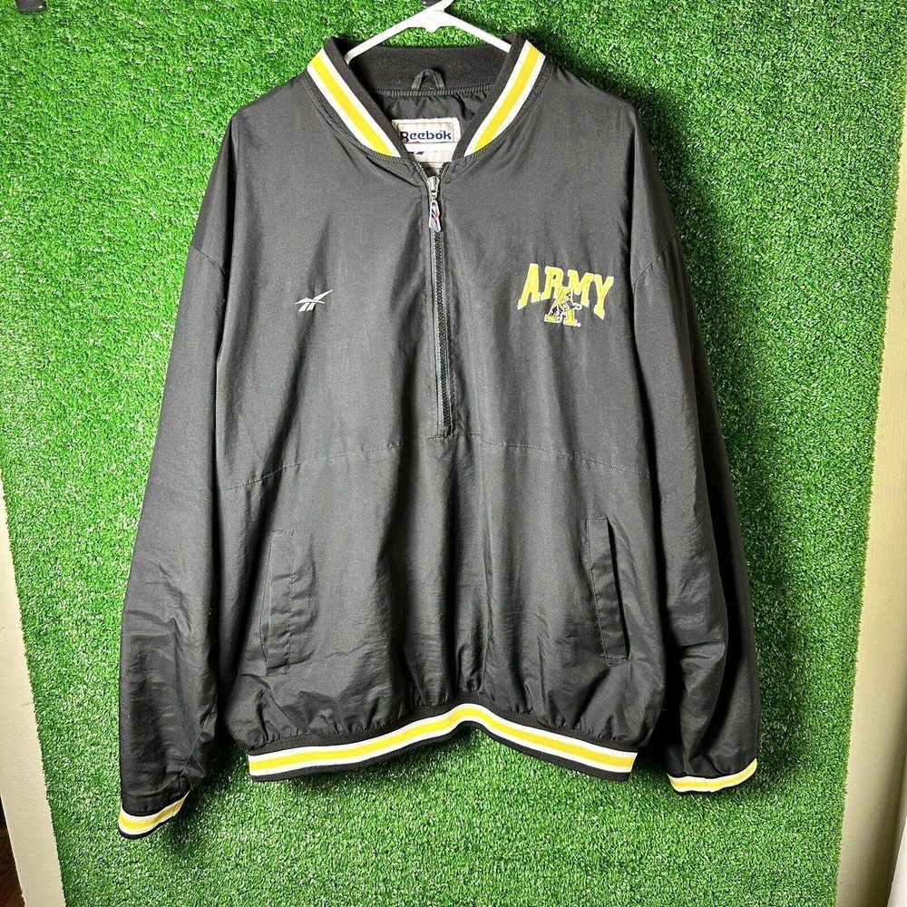 Vintage Reebok Army Half Zip Jacket Size XL